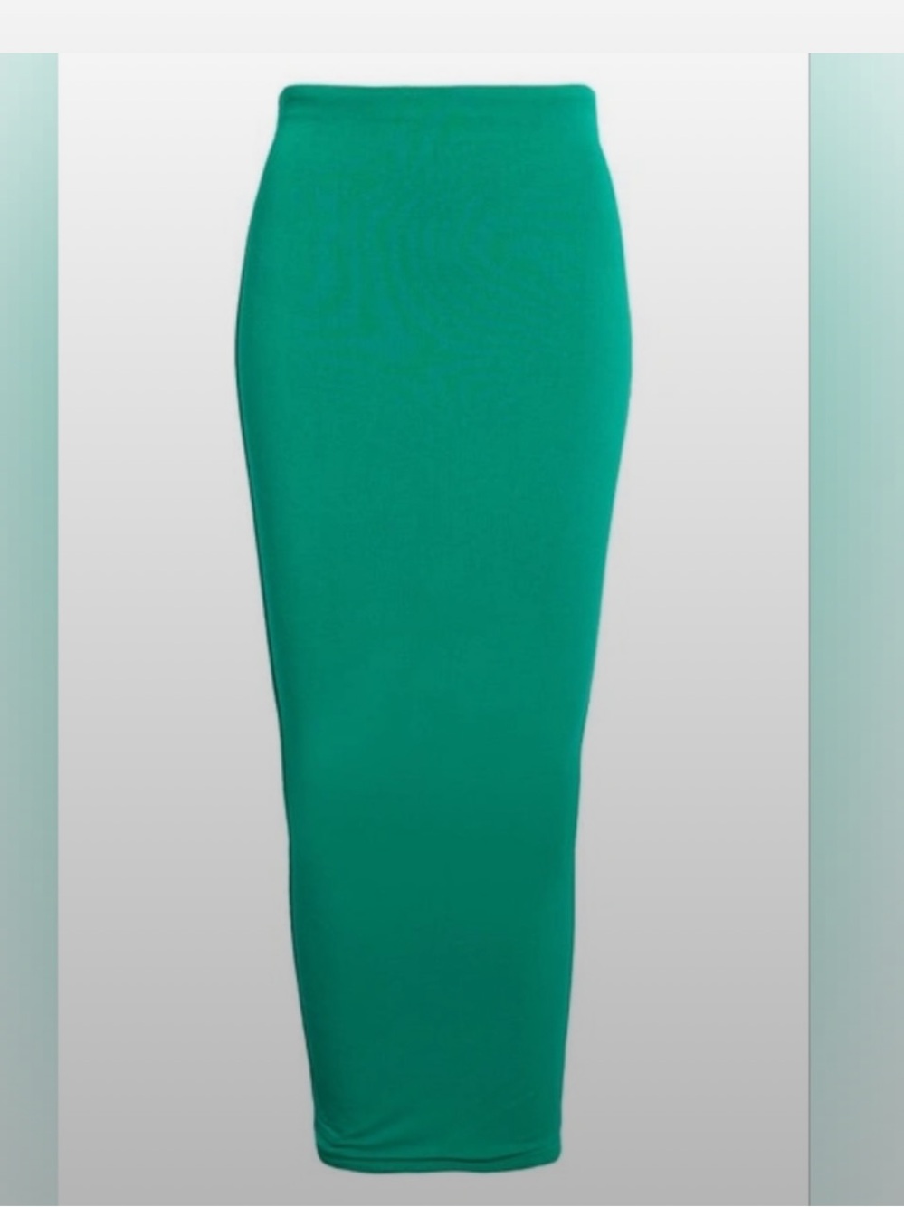naked wardrobe Teal Pencil Midi Skirt NWOT